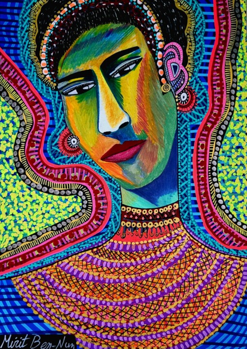 Paintings Israel by Mirit Ben-Nun 绘画, 13.8x9.8 in