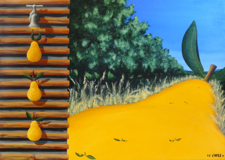 La Source aux Poires 绘画, 31.9x45.7 in