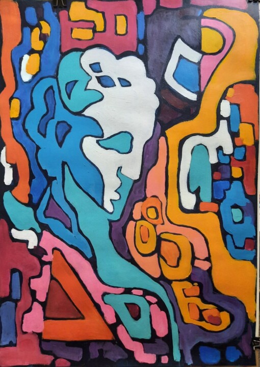 композиция 1 绘画, 19.7x15.8 in