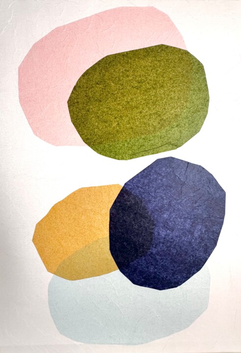 LES PETITS CAILLOUX 1 Collages, 27.6x19.7 in