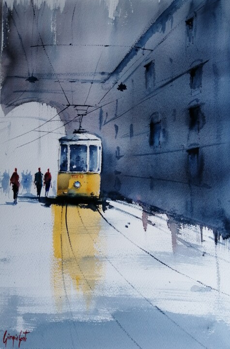 tram in Milan 29 Tablo, 20,9x13,8 in