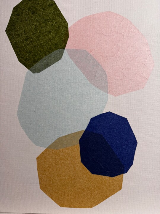 LES PETITS CAILLOUX 2 Collages, 19,7x15,8 in