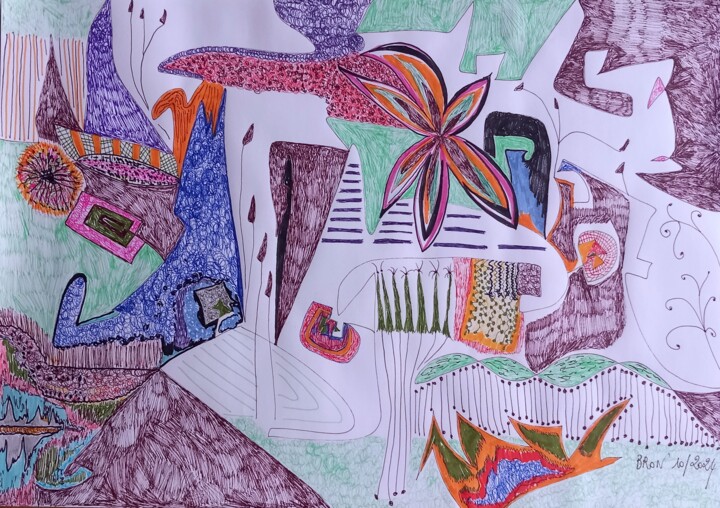 Poésie 图画, 11.6x16.5 in