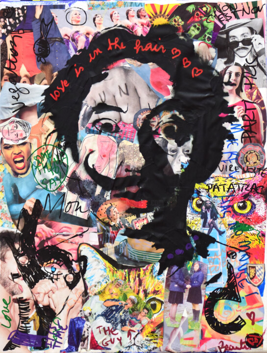 Serge Gainsbourg Collages, 15,8x11,8 in