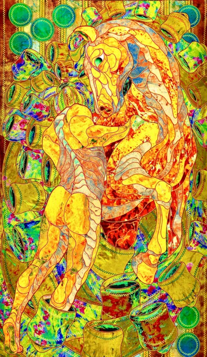 纺织艺术,  57x33 in 