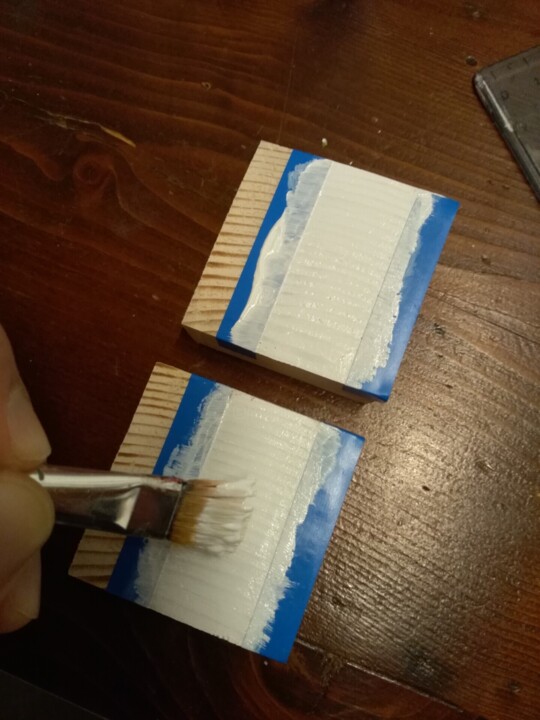 Steps of the making of the work