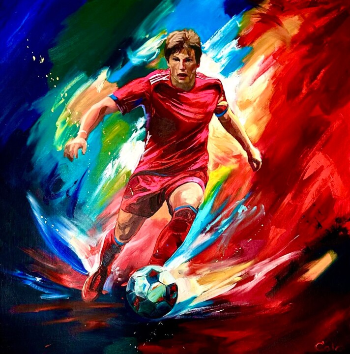 Football Pittura, 39,4x39,4 in