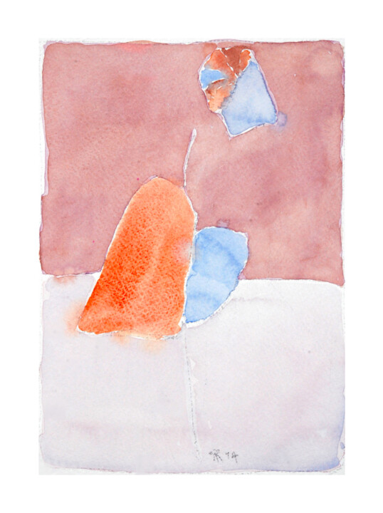 Monolithe rouge Pittura, 11,8x9,1 in