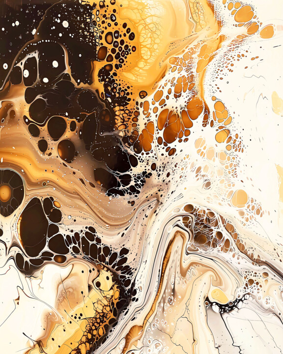 Coffee and milk - Large wall art for hanging home decor 印花与版画, 39.4x31.5 in
