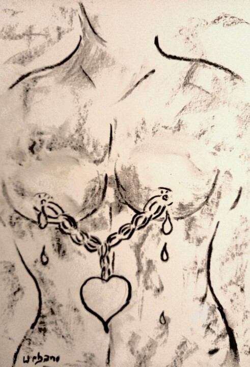 L' amour enchainé 图画, 11.8x8.3 in