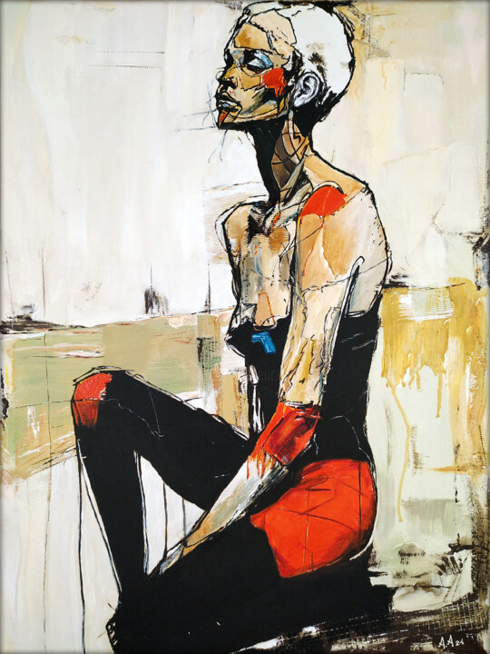 The Silent Presence 绘画, 23.6x17.7 in