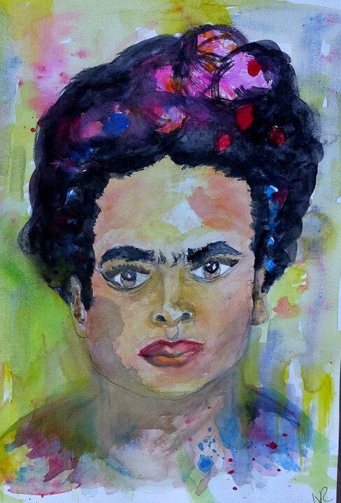 Frida Kahlo durch mein Auge sehen 绘画, 11.7x8.3 in