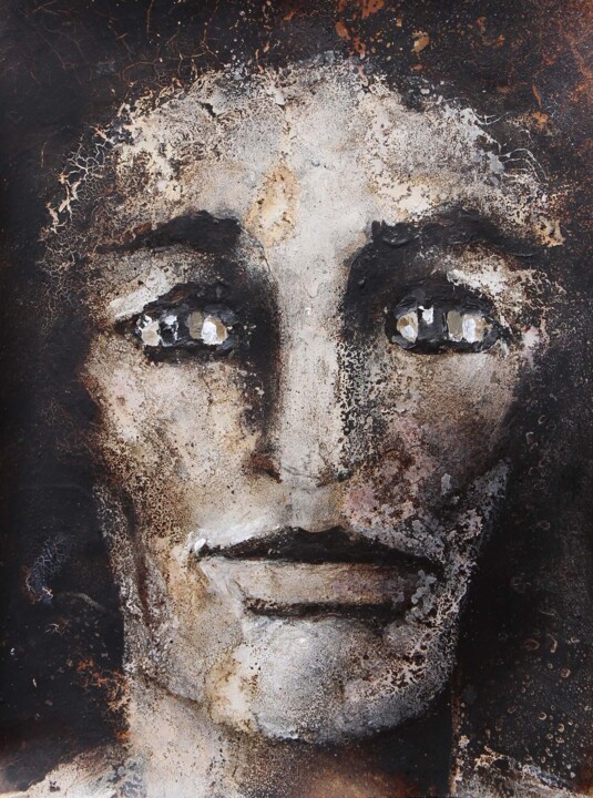 Painting titled "Juan Bautista - J…" by Albert Cruells, Original Artwork, Acrylic