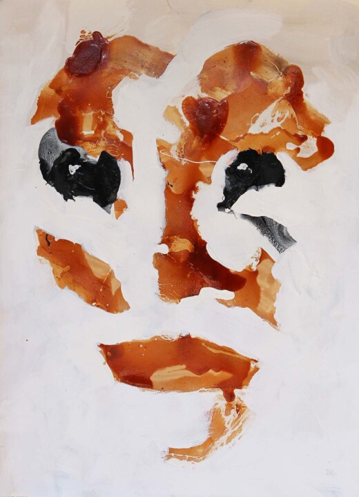 Painting titled "Carapalo" by Albert Cruells, Original Artwork, Acrylic