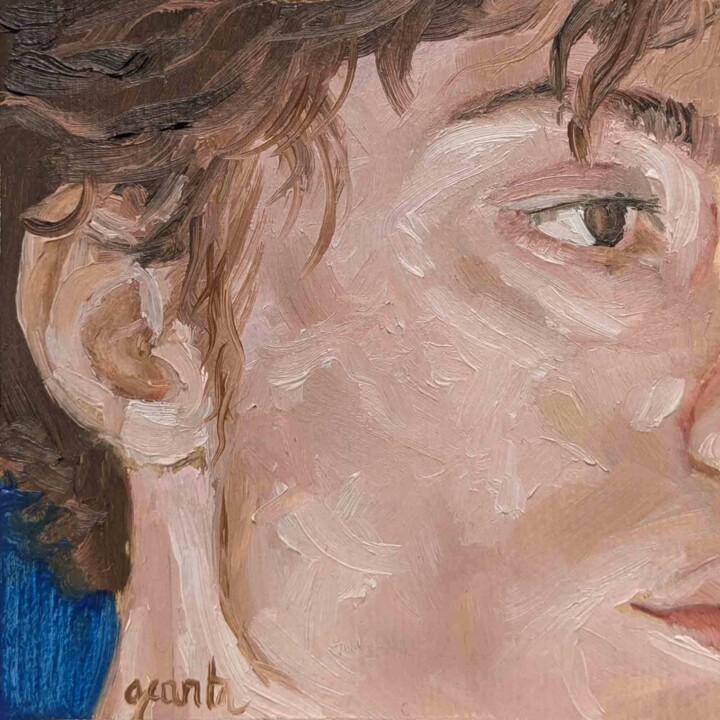 Photo de profil ratée 绘画, 3.9x3.9 in
