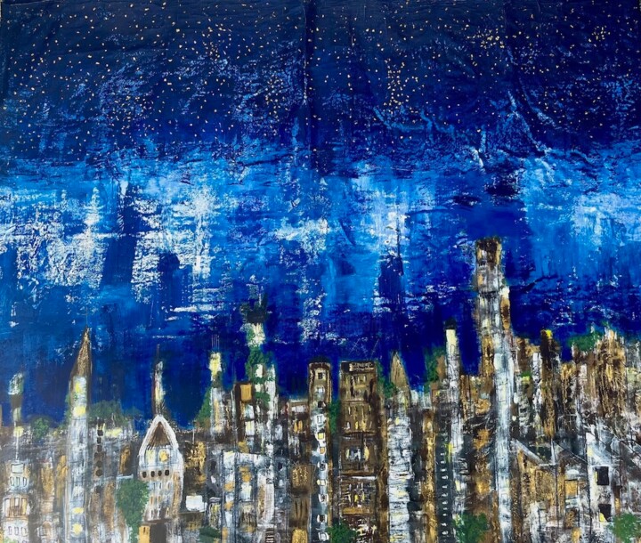 Paysage urbain 绘画, 66.9x47.2 in