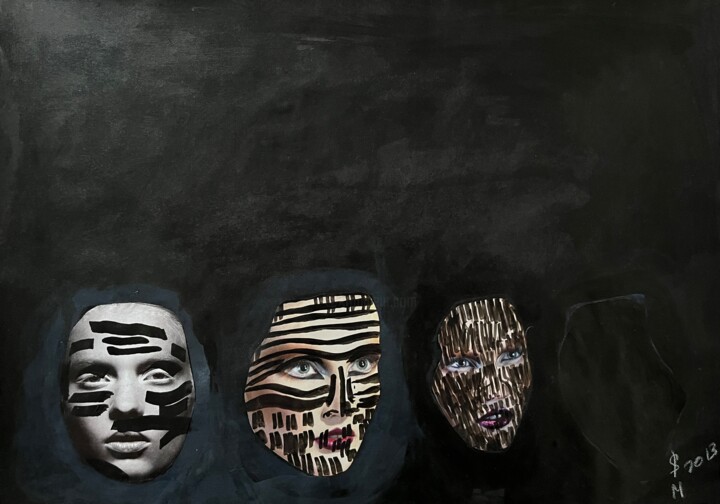 Uy+11-/+54 Mask 2 - {$M} 拼贴, 11.4x16.5 in