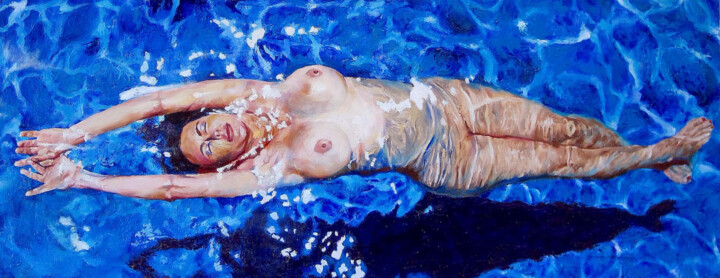 绘画,  16.5x40.6 in 