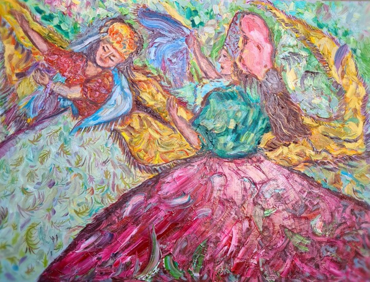 A dance of life 绘画, 17.7x23.6 in
