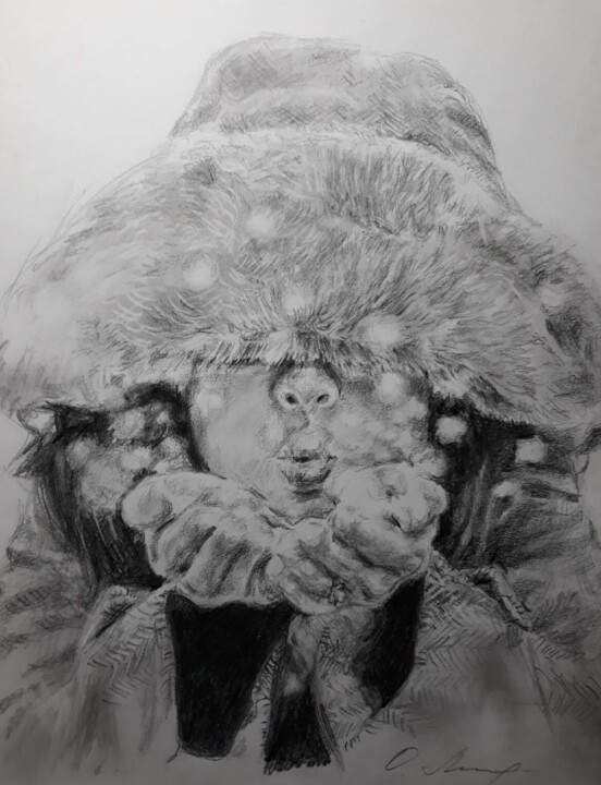 图画,  11.7x8.3 in 
