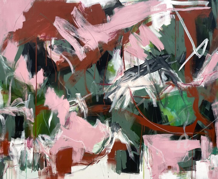 Bravado 绘画, 55.1x66.9 in