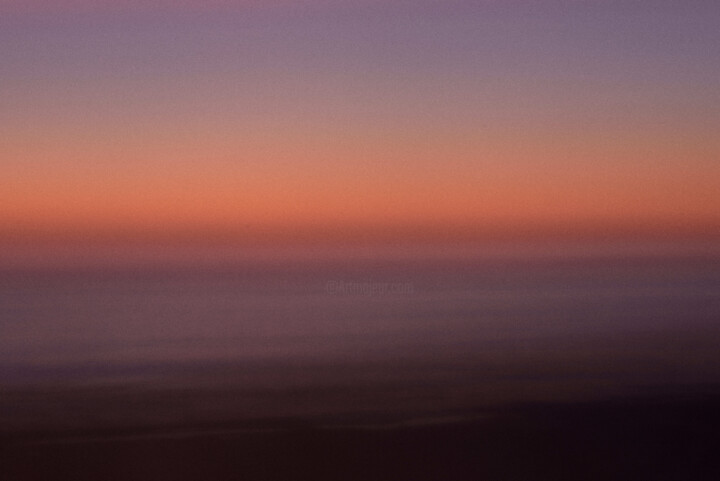 Lavender-Orange Sunset Fotoğraf