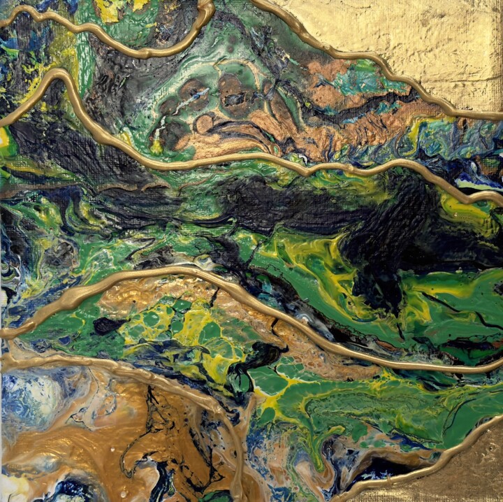 GREEN 3 绘画, 7.9x0.8 in