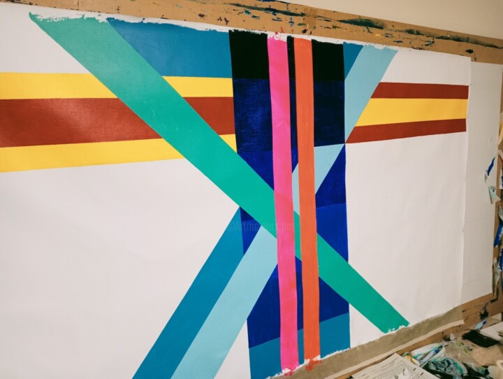 Steps of the making of the work