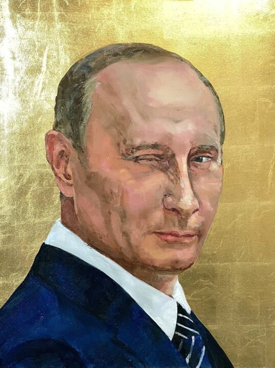 " В.В. Путин " Pittura, 31,5x23,6 in