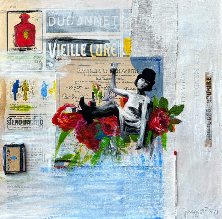 Toujours sourrire Painting, 15.8x15.8 in