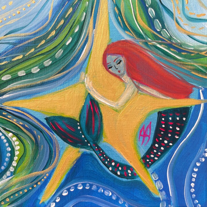 Calmtober 2025 #star 绘画, 7.9x7.9 in