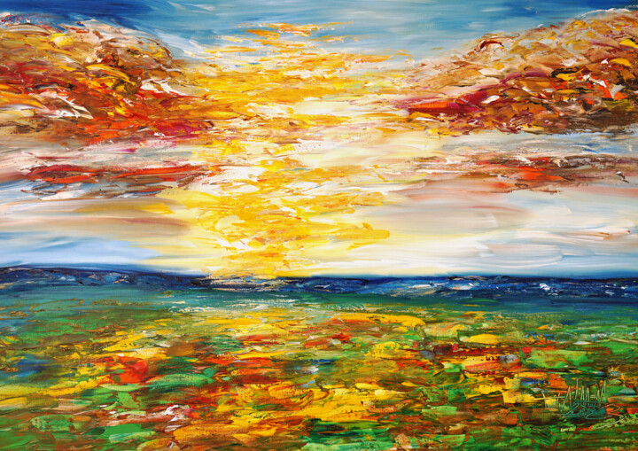 Summer Landscape M 11 绘画, 33.5x47.2 in