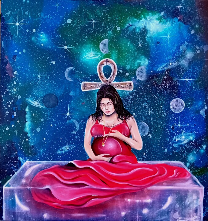 La rinascita di Iside 绘画, 39.4x39.4 in