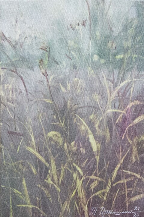 Ζωγραφική με τίτλο "miniature 39" από Tatiana Prokshina, Αυθεντικά έργα τέχνης, Λάδι Τοποθετήθηκε στο Ξύλινο φορείο σκελετό