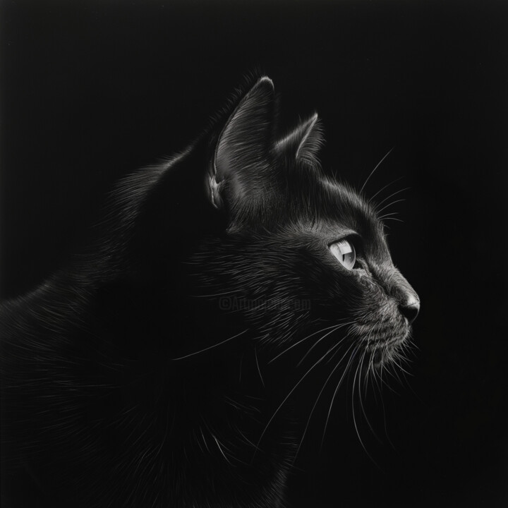 Black cat 3 数字艺术