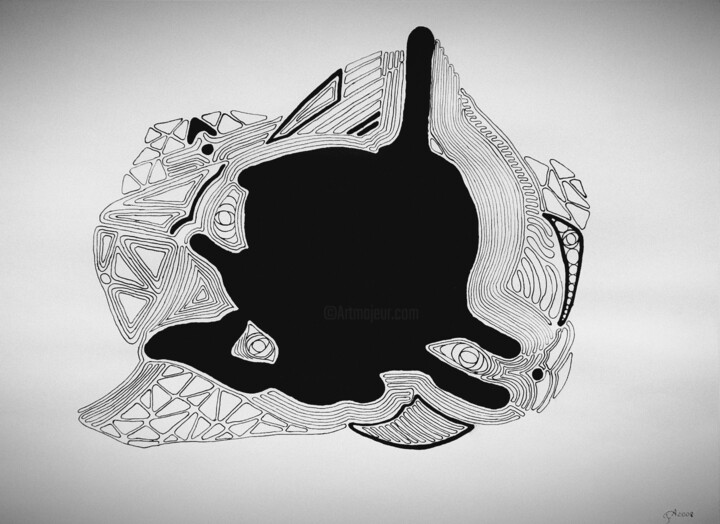 Cat 图画, 8.3x11.4 in