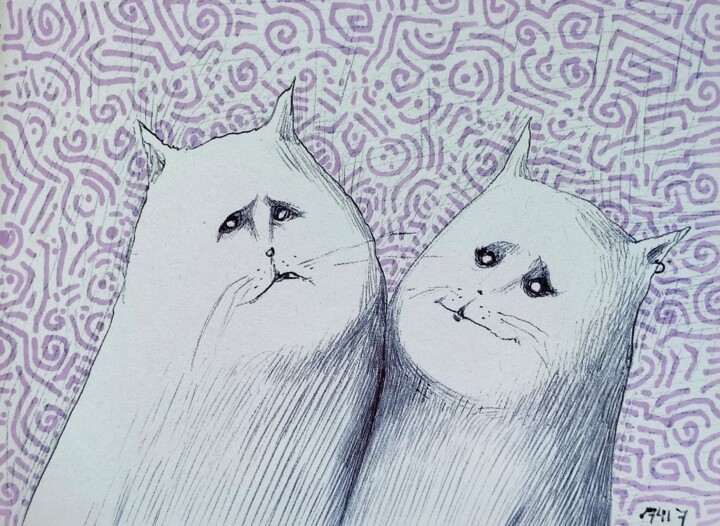 Catsegory Vol.I - 50 / Too close Resim, 4,3x5,5 in