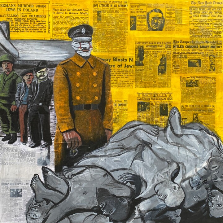 Auschwitz 绘画, 49x49 in