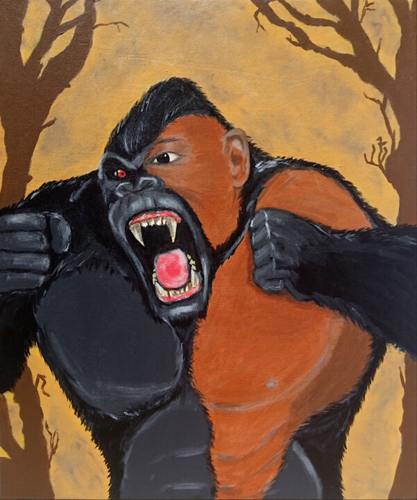 Myth of Evolution 绘画, 24x20 in