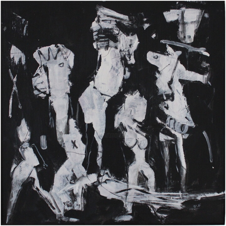 绘画,  19.7x19.7 in 