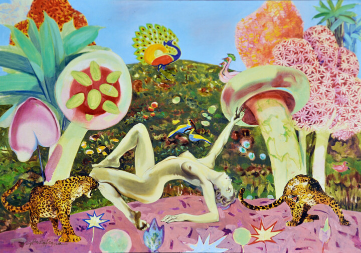 Painting titled "“Excellence”" by Giò Pasta, Original Artwork, Oil Mounted on artwork_cat.