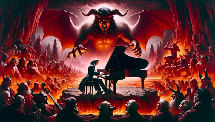 Liszt's Infernal Concert – Mephisto Waltz Visualized 数字艺术