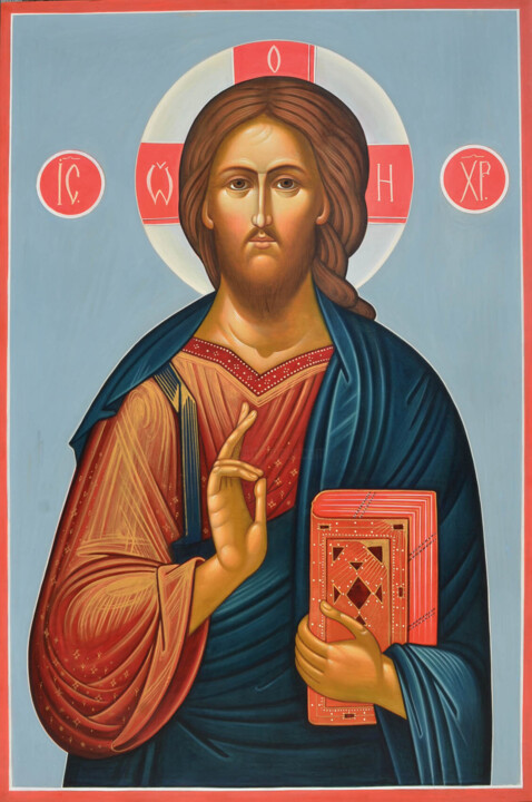 icon of Christ Pittura, 48x32 in