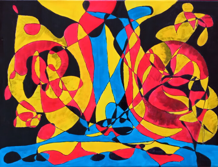 A mirror 绘画, 11.8x15.8 in