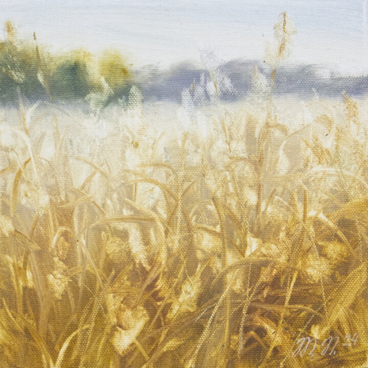 Ζωγραφική με τίτλο "miniature 27" από Tatiana Prokshina, Αυθεντικά έργα τέχνης, Λάδι Τοποθετήθηκε στο Ξύλινο φορείο σκελετό