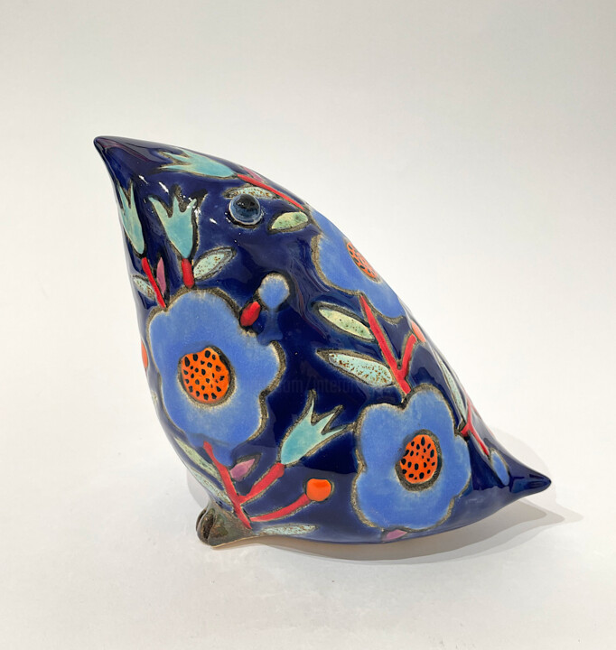 Blue Bird 雕塑, 5.5x3.9 in