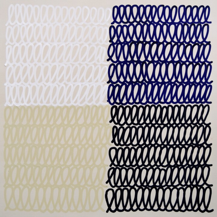It is written in the ocean! 绘画, 47.2x47.2 in