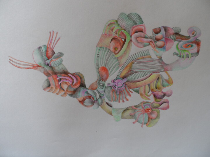 pelotes Tekening, 19,7x13,8 in