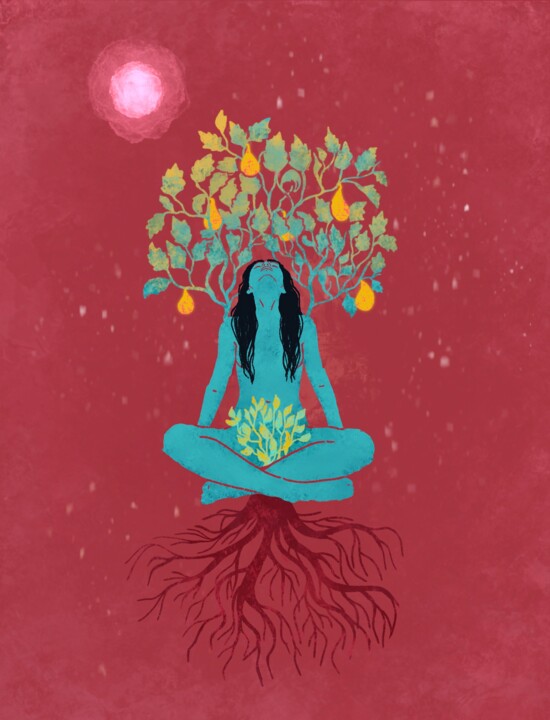 The tree: Digital painting 数字艺术