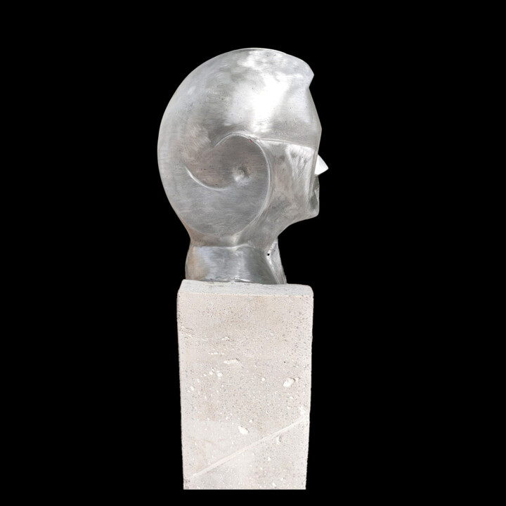 Sculptuur getiteld "About me" door Raquel Martínez Vicedo, Origineel Kunstwerk, Aluminium